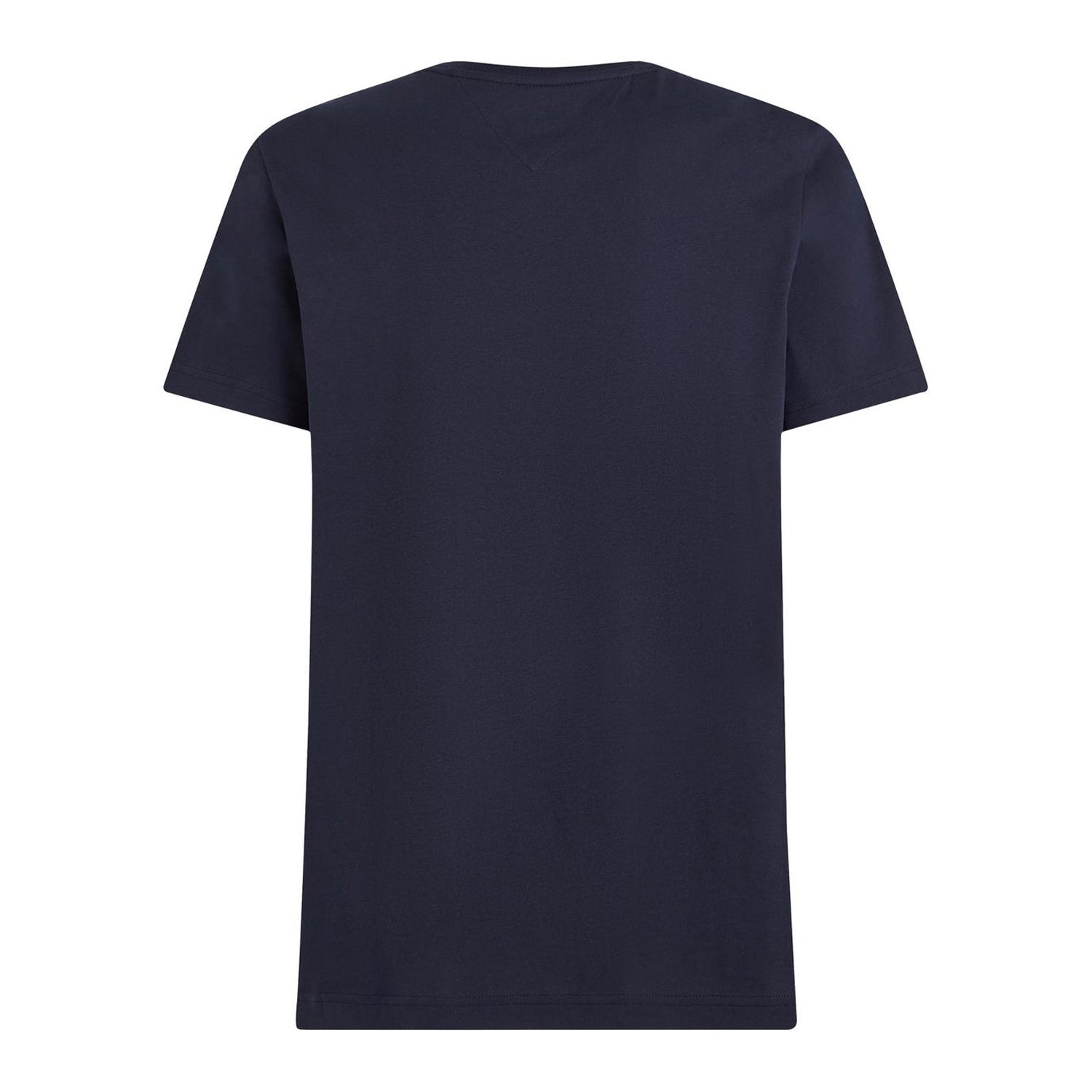 Desert Sky - Back - Tommy Hilfiger Mens Embroidered Logo Crew Neck T-Shirt