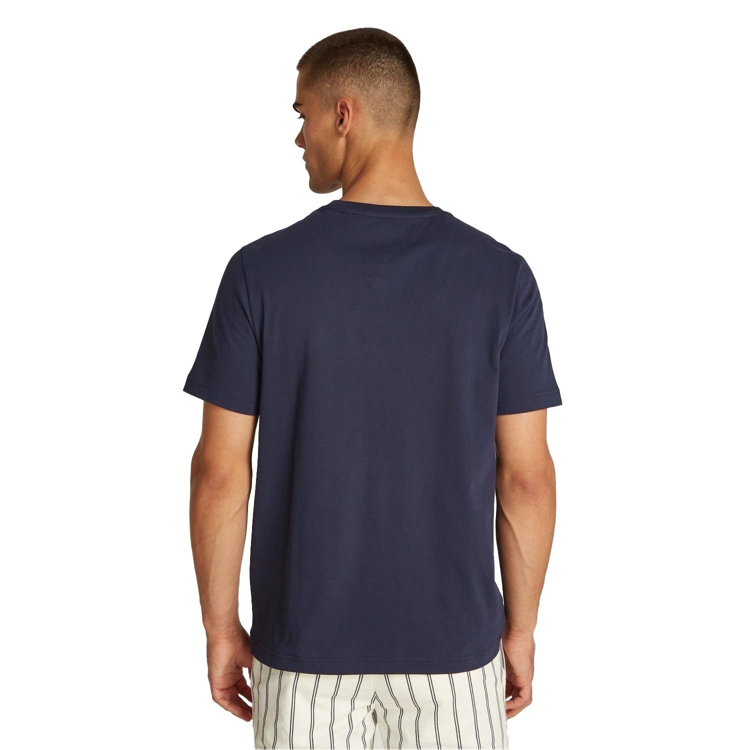 Desert Sky - Lifestyle - Tommy Hilfiger Mens Embroidered Logo Crew Neck T-Shirt