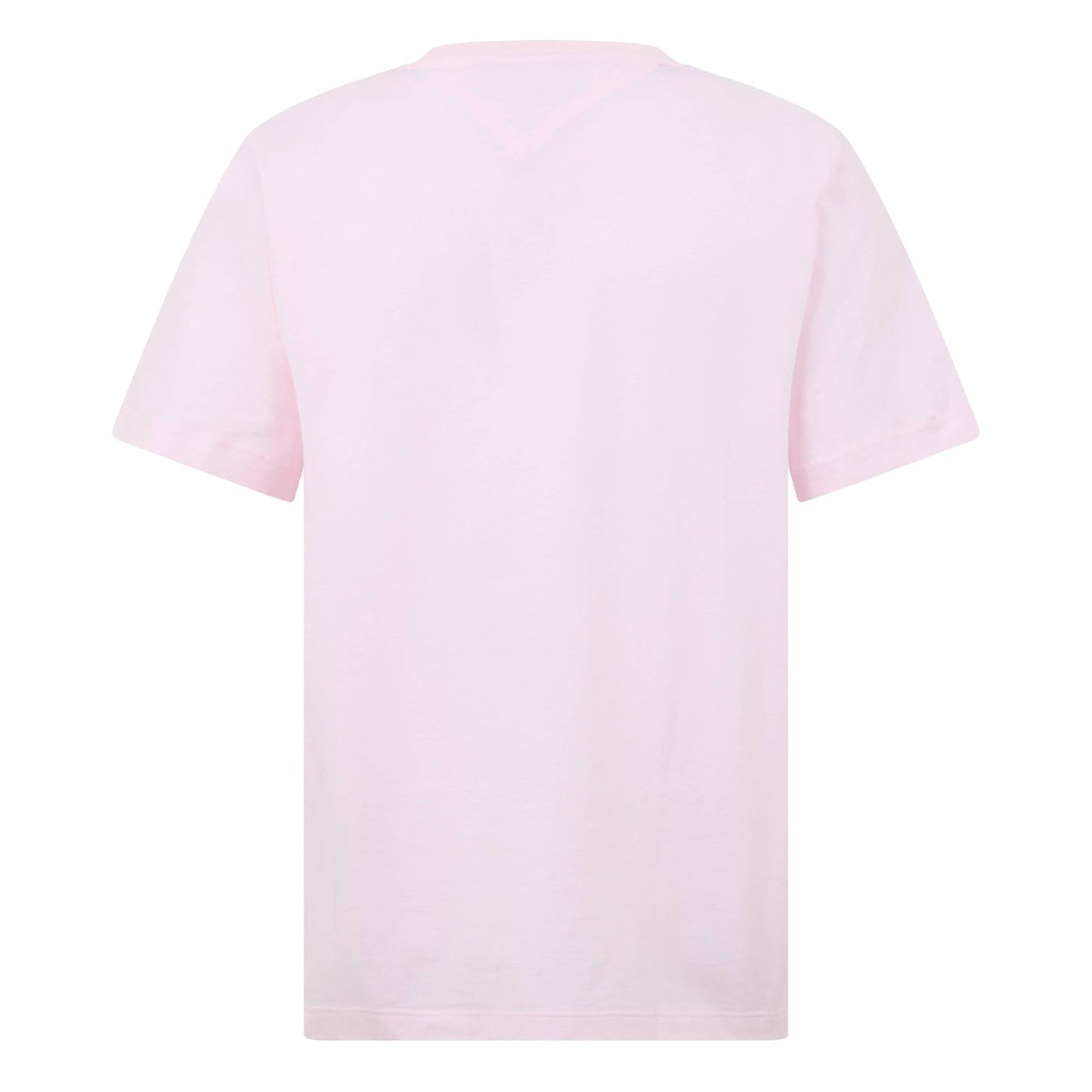 Pink - Back - Tommy Hilfiger Mens Embroidered Logo Crew Neck T-Shirt