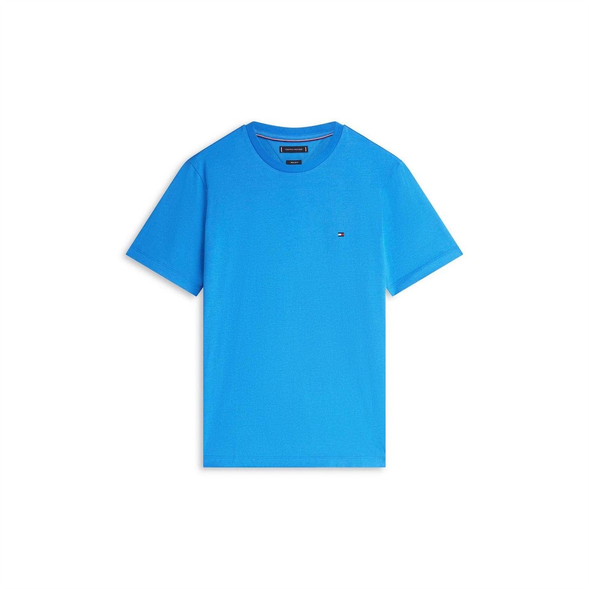Dark Blue - Front - Tommy Hilfiger Mens Embroidered Logo Crew Neck T-Shirt