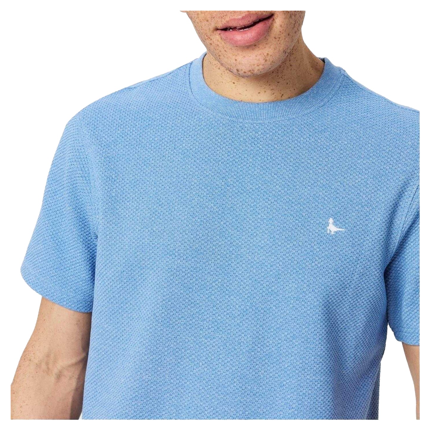 Sky - Side - Jack Wills Mens Bubble Textured T-Shirt