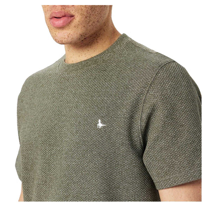 Smokey Blue - Side - Jack Wills Mens Bubble Textured T-Shirt