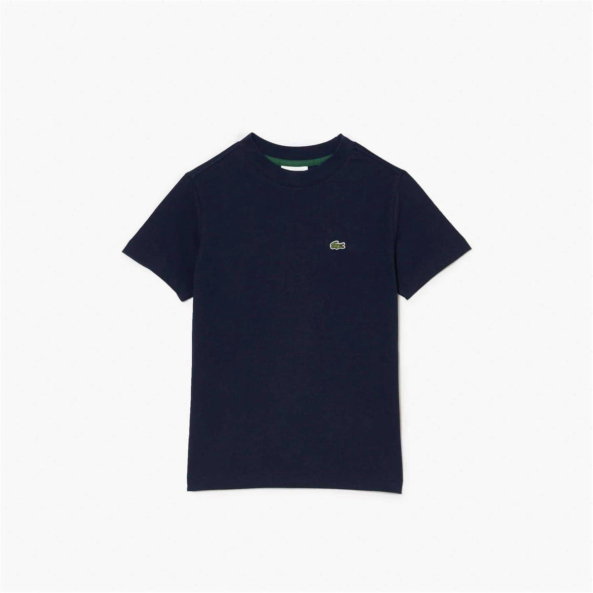 Navy - Pack Shot - Lacoste Childrens-Kids Basic Embroidered Regular T-Shirt