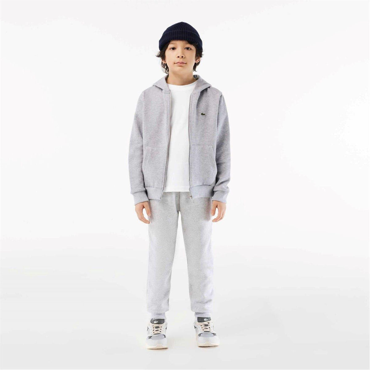 White - Lifestyle - Lacoste Childrens-Kids Basic Embroidered Regular T-Shirt