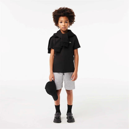 Black - Lifestyle - Lacoste Childrens-Kids Basic Embroidered Regular T-Shirt