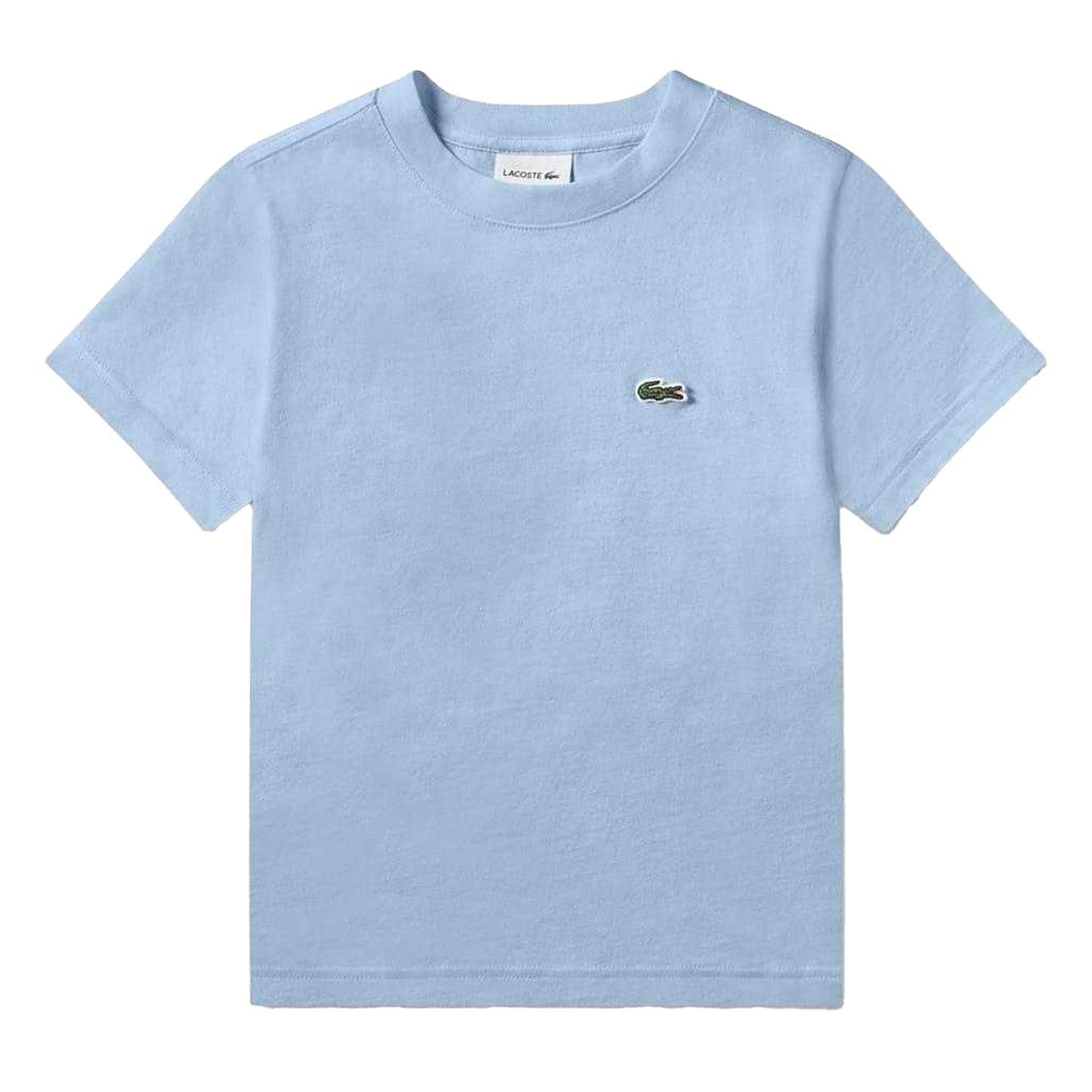 Light Blue - Front - Lacoste Childrens-Kids Basic Embroidered Regular T-Shirt