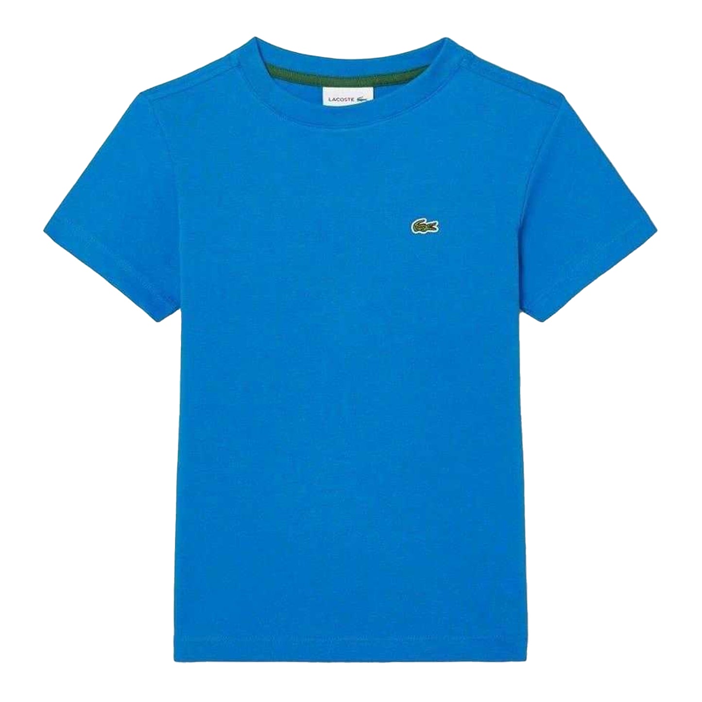 Royal Blue - Front - Lacoste Childrens-Kids Basic Embroidered Regular T-Shirt