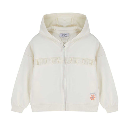 White - Side - Be You Toddler Floral Hoodie And Leggings Set