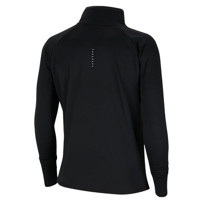 Black - Back - Nike Womens-Ladies Swoosh Long-Sleeved Running Top