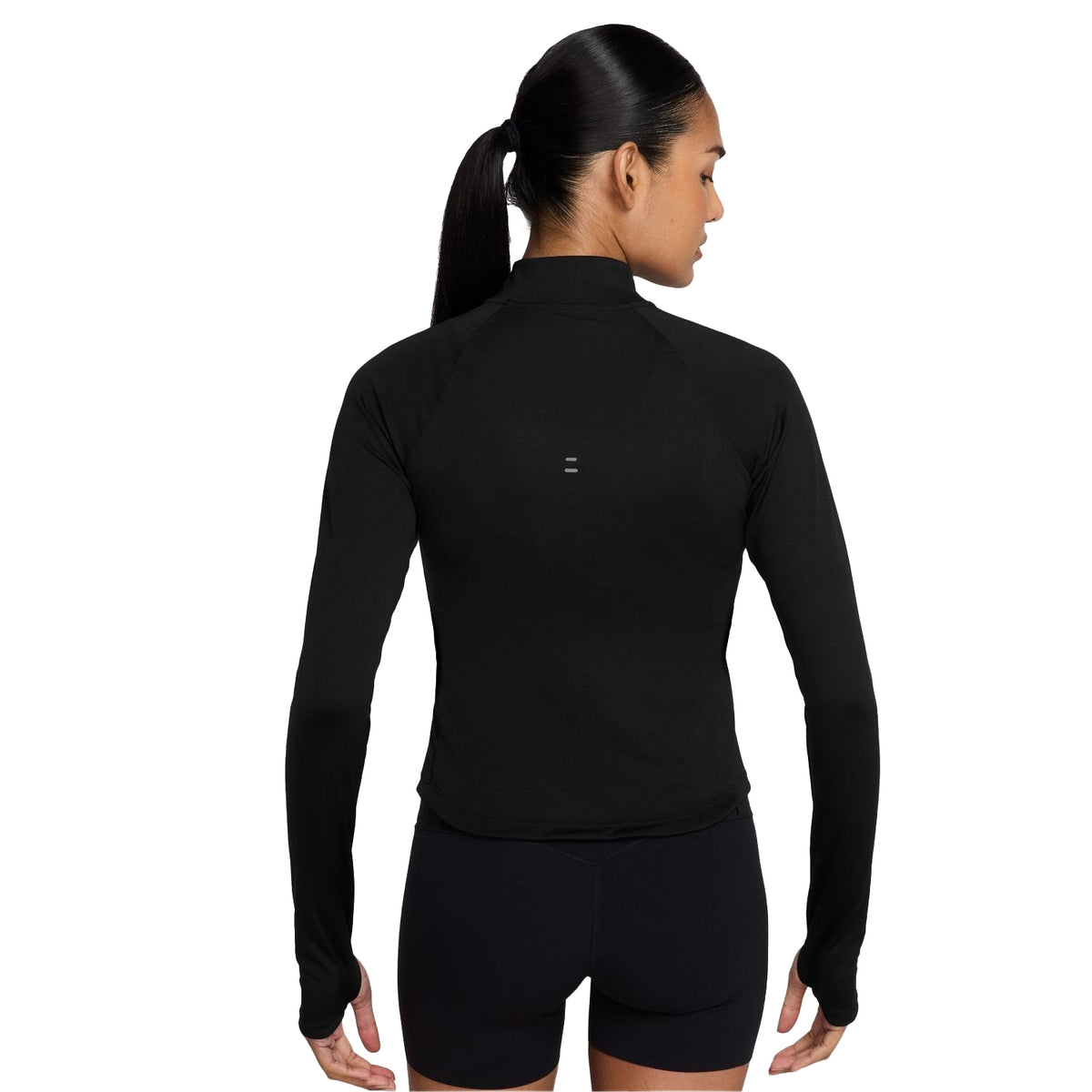 Black - Lifestyle - Nike Womens-Ladies Swoosh Long-Sleeved Running Top