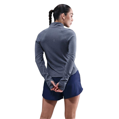 Midnight Navy - Back - Nike Womens-Ladies Swoosh Long-Sleeved Running Top