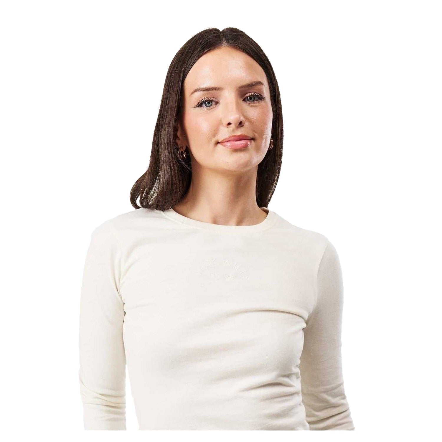 Vintage White - Side - Jack Wills Womens-Ladies Long-Sleeved T-Shirt