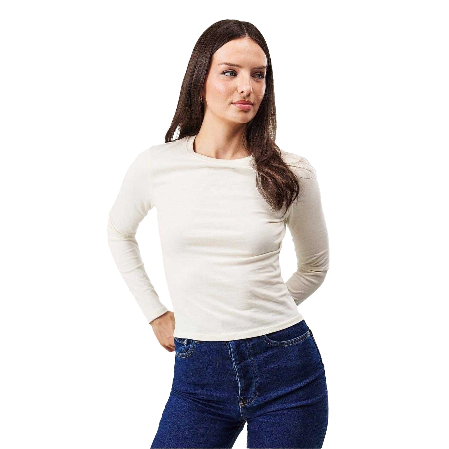 Vintage White - Lifestyle - Jack Wills Womens-Ladies Long-Sleeved T-Shirt