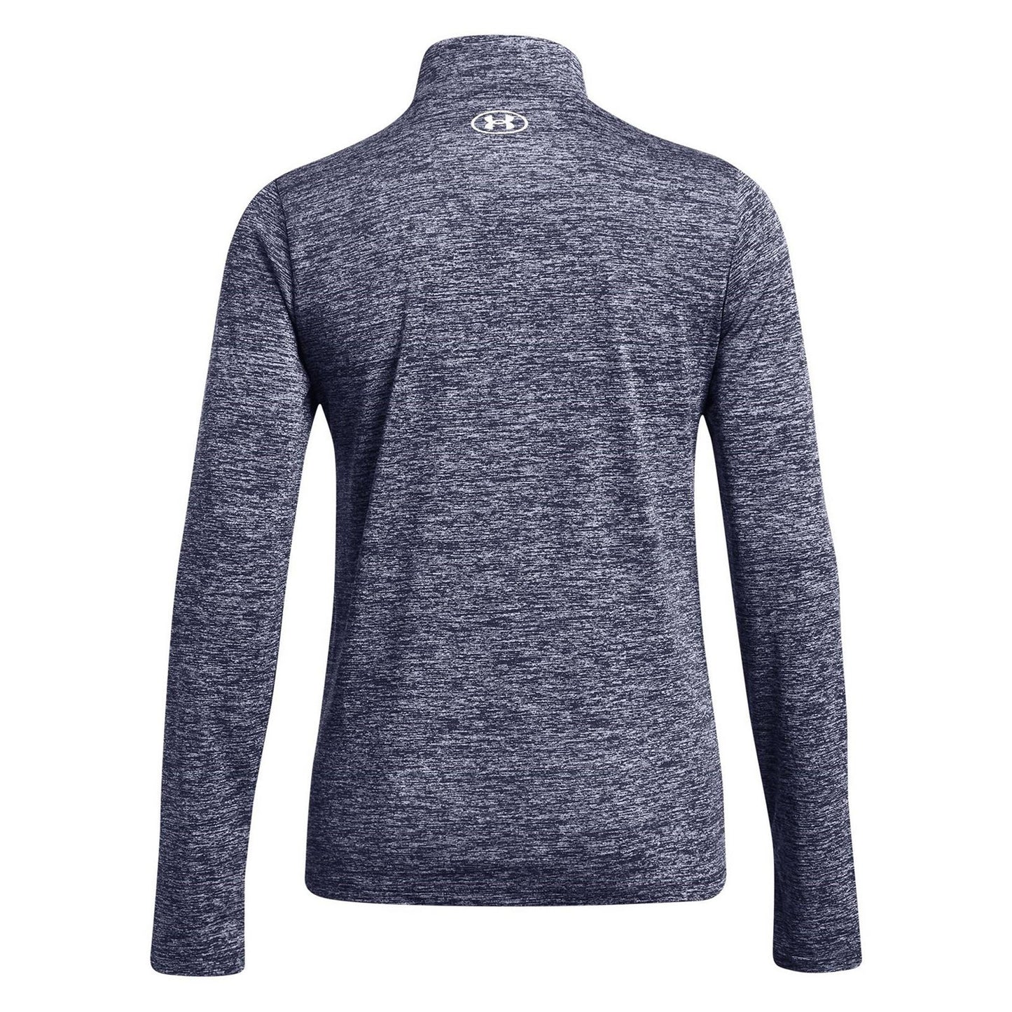 Midnight Navy - Back - Under Armour Womens-Ladies Tech Textured Half Zip Top