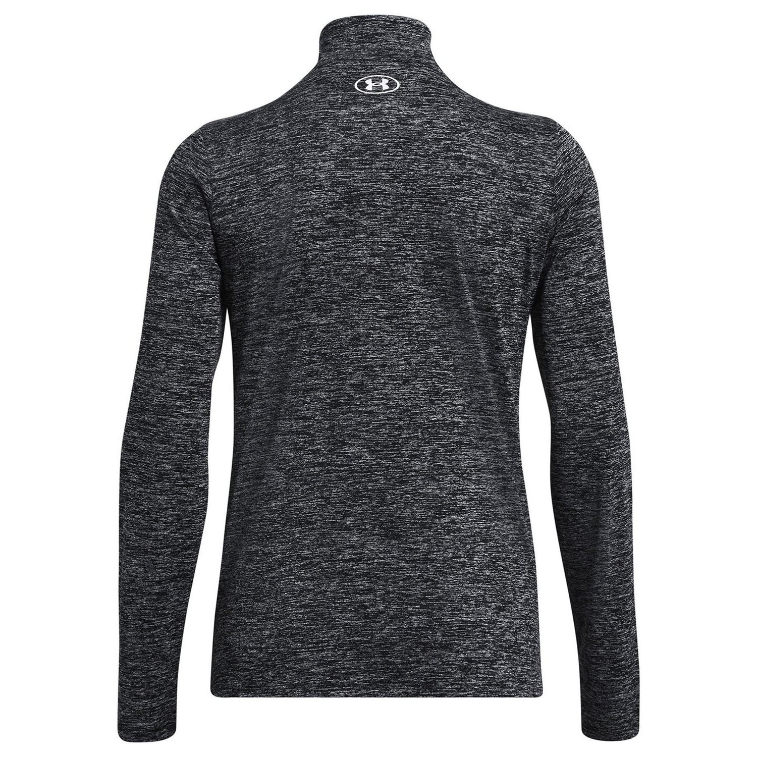 Black Twist - Back - Under Armour Womens-Ladies Tech Textured Half Zip Top