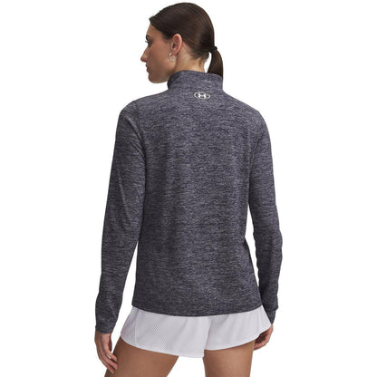 Midnight Navy - Lifestyle - Under Armour Womens-Ladies Tech Textured Half Zip Top