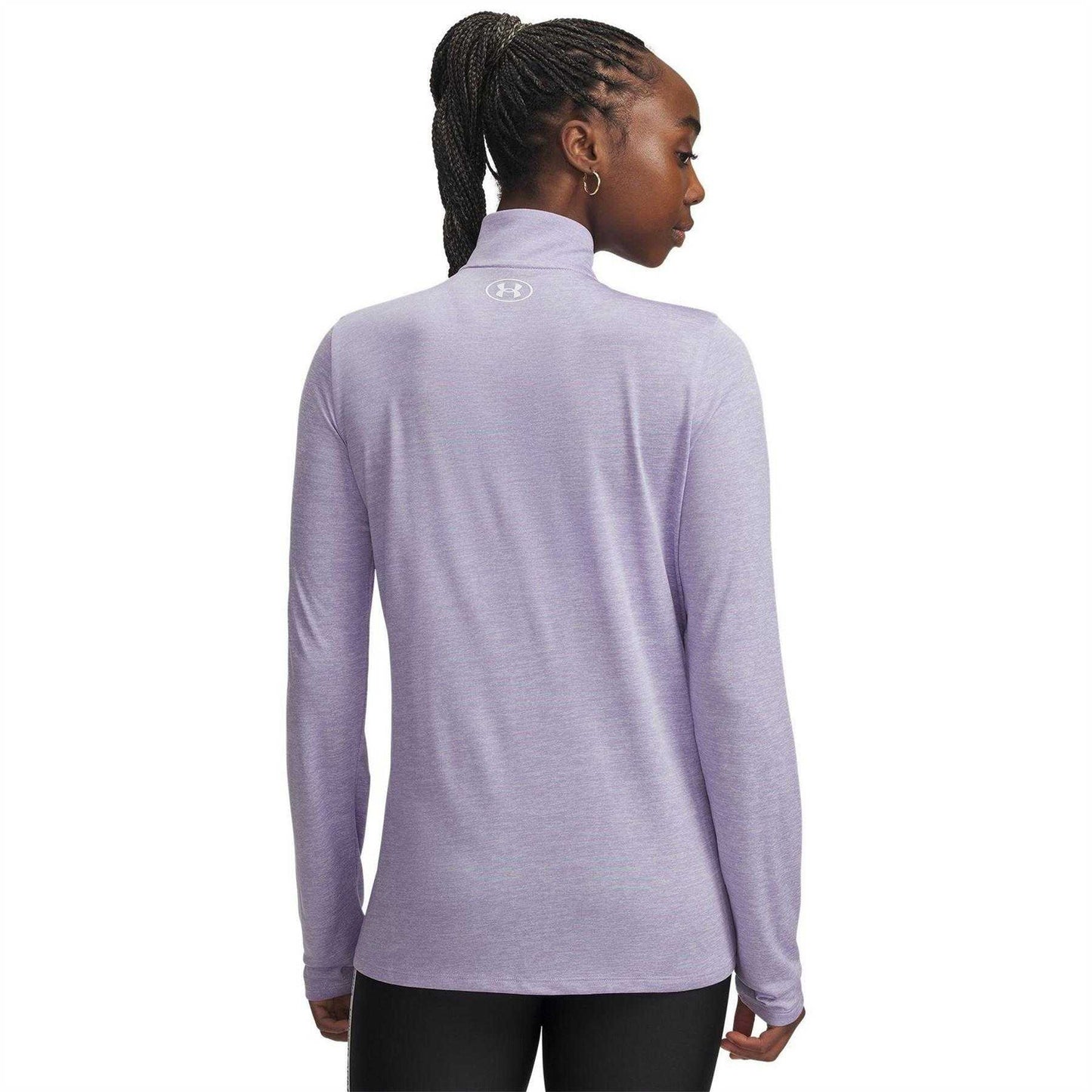 Transparent - Back - Under Armour Womens-Ladies Tech Textured Half Zip Top