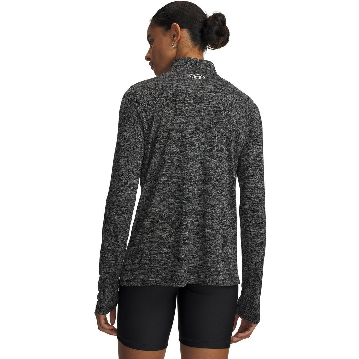 Black Twist - Lifestyle - Under Armour Womens-Ladies Tech Textured Half Zip Top