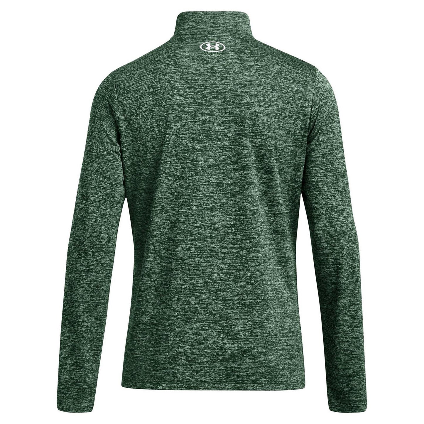 Forest Green - Back - Under Armour Womens-Ladies Tech Textured Half Zip Top