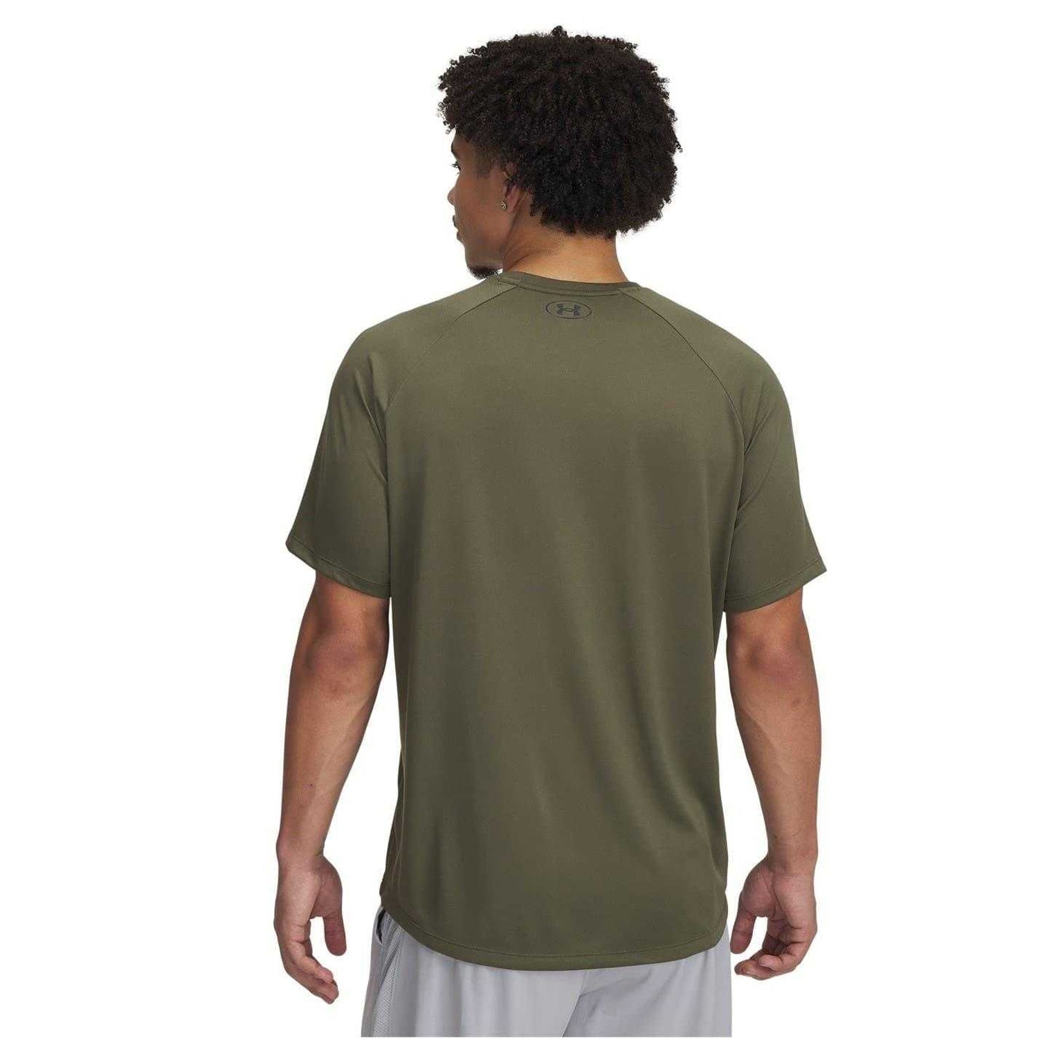 Marine OD Green - Back - Under Armour Mens Tech Print Fill T-Shirt