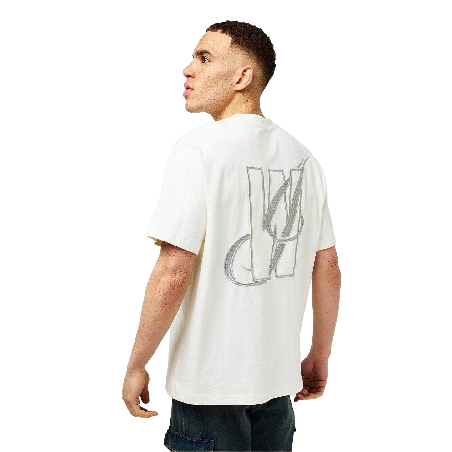 Bone - Back - Jack Wills Mens Back Print T-Shirt
