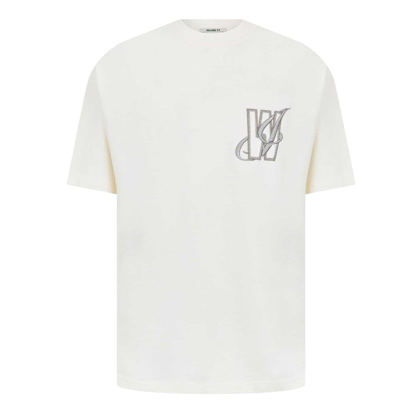 Bone - Front - Jack Wills Mens Back Print T-Shirt