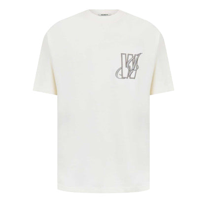 Bone - Front - Jack Wills Mens Back Print T-Shirt