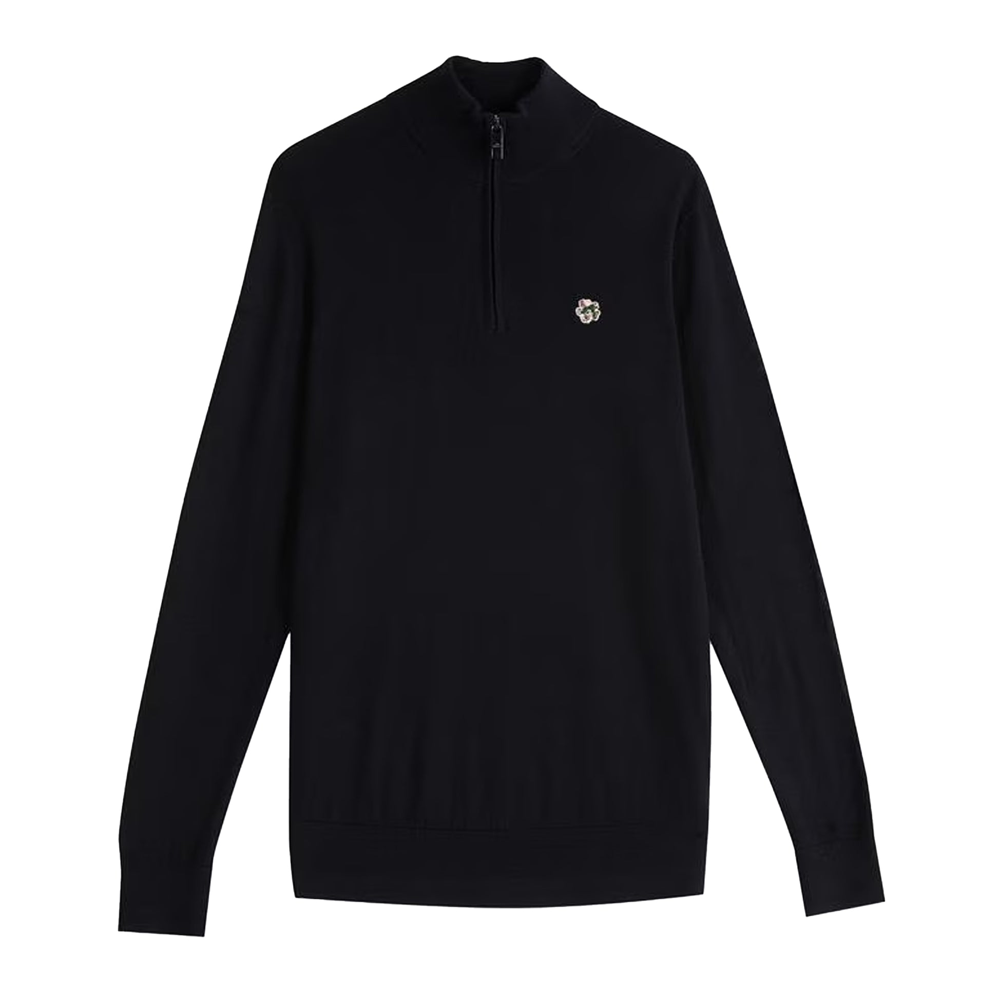 Navy - Front - Ted Baker Unisex Adult Tooting Quarter Zip Sweatshirt