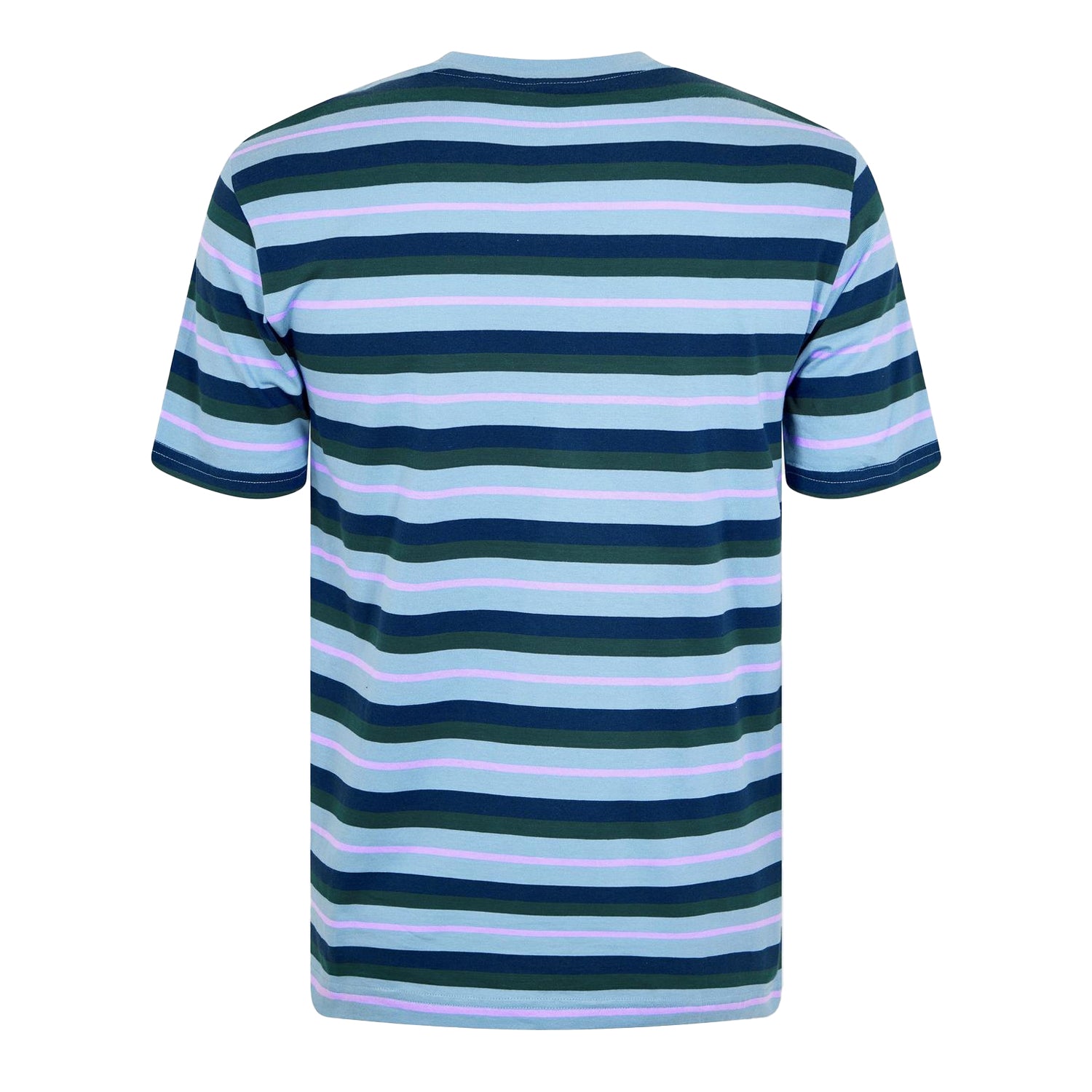 Faded Denim - Back - Original Penguin Mens 4 Stripes T-Shirt