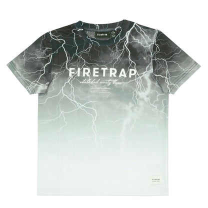 Light - Front - Firetrap Boys Sub All-Over Print T-Shirt