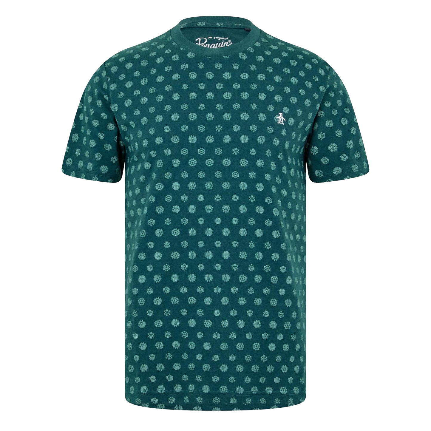June Bug - Front - Original Penguin Mens Geometric Crew Neck T-Shirt