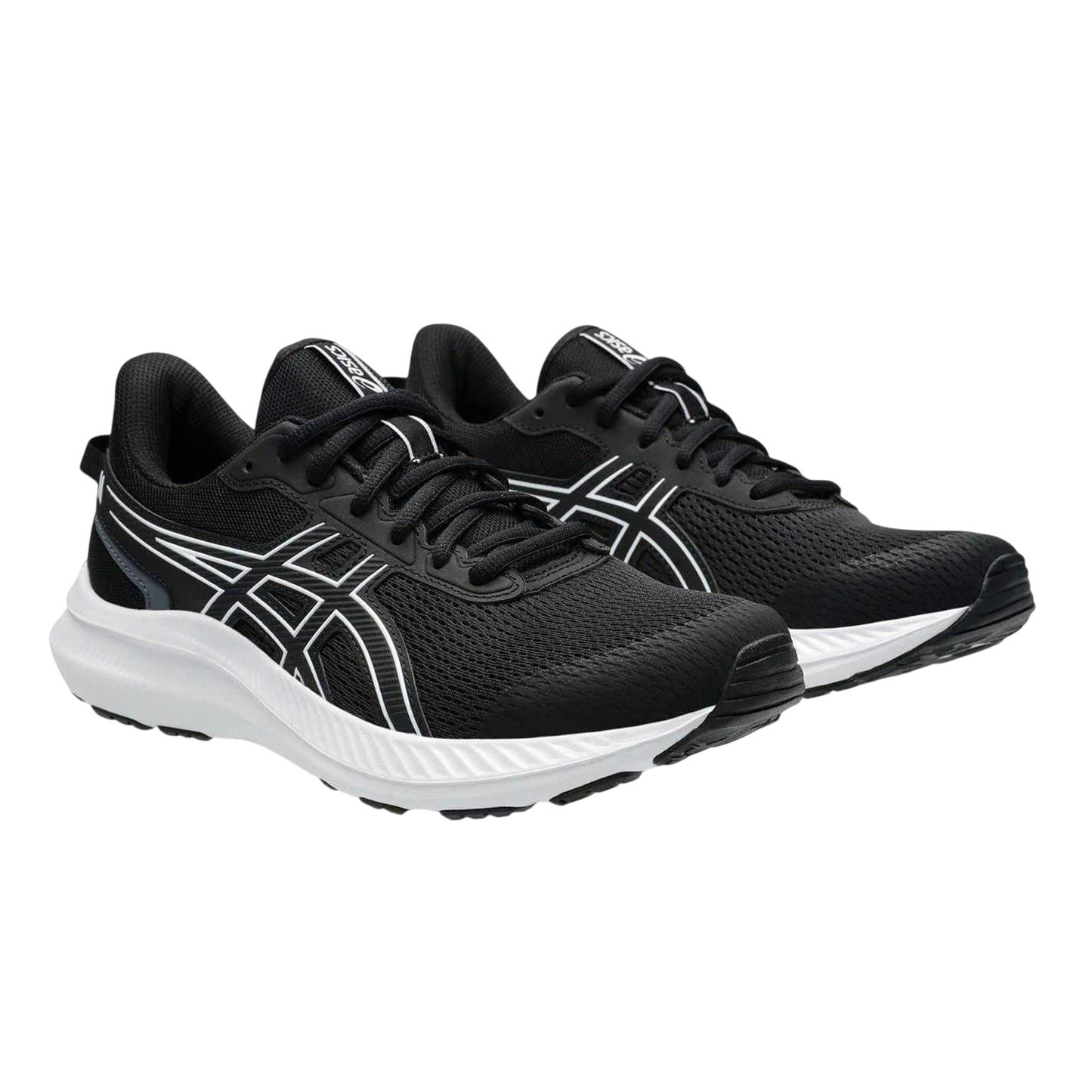 Black-White - Side - Asics Womens-Ladies Jolt 5 Running Shoes