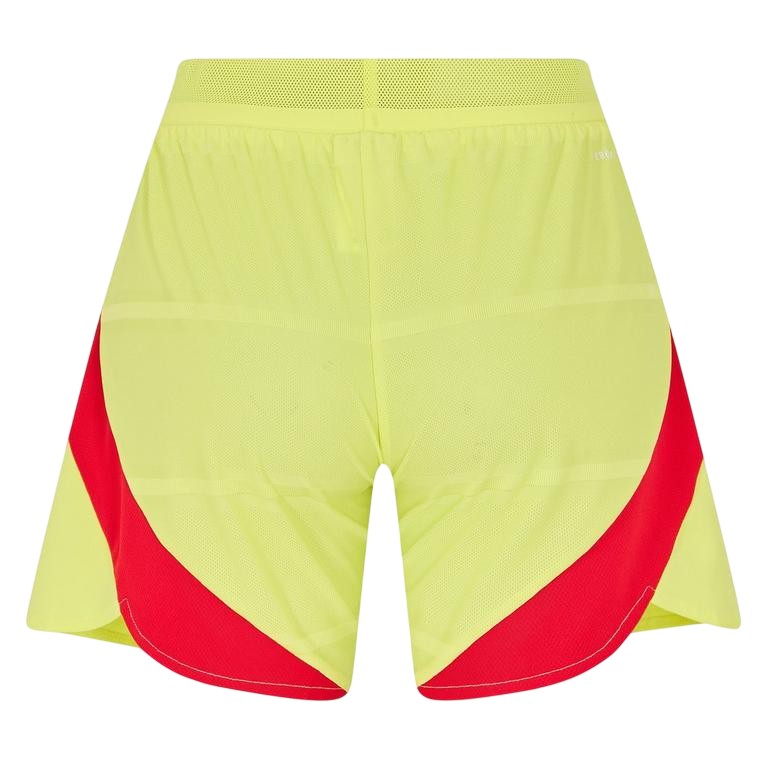 Yellow - Back - Adidas Womens-Ladies Federación Ecuatoriana de Fútbol Shorts