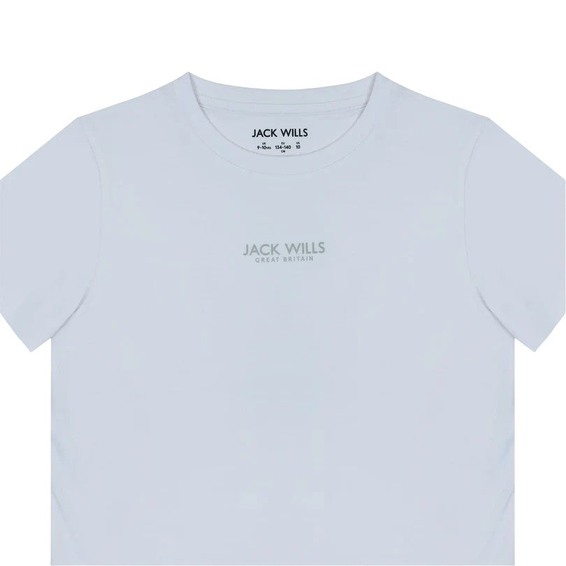 White - Side - Jack Wills Childrens-Kids Core T-Shirt