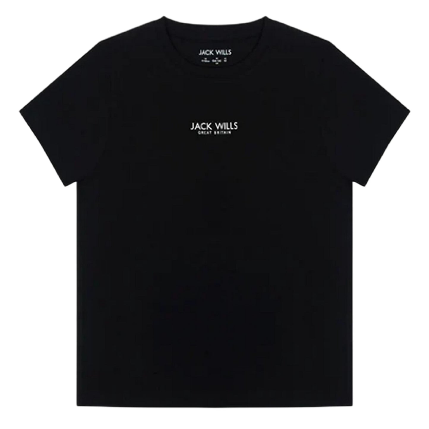 Black - Front - Jack Wills Childrens-Kids Core T-Shirt