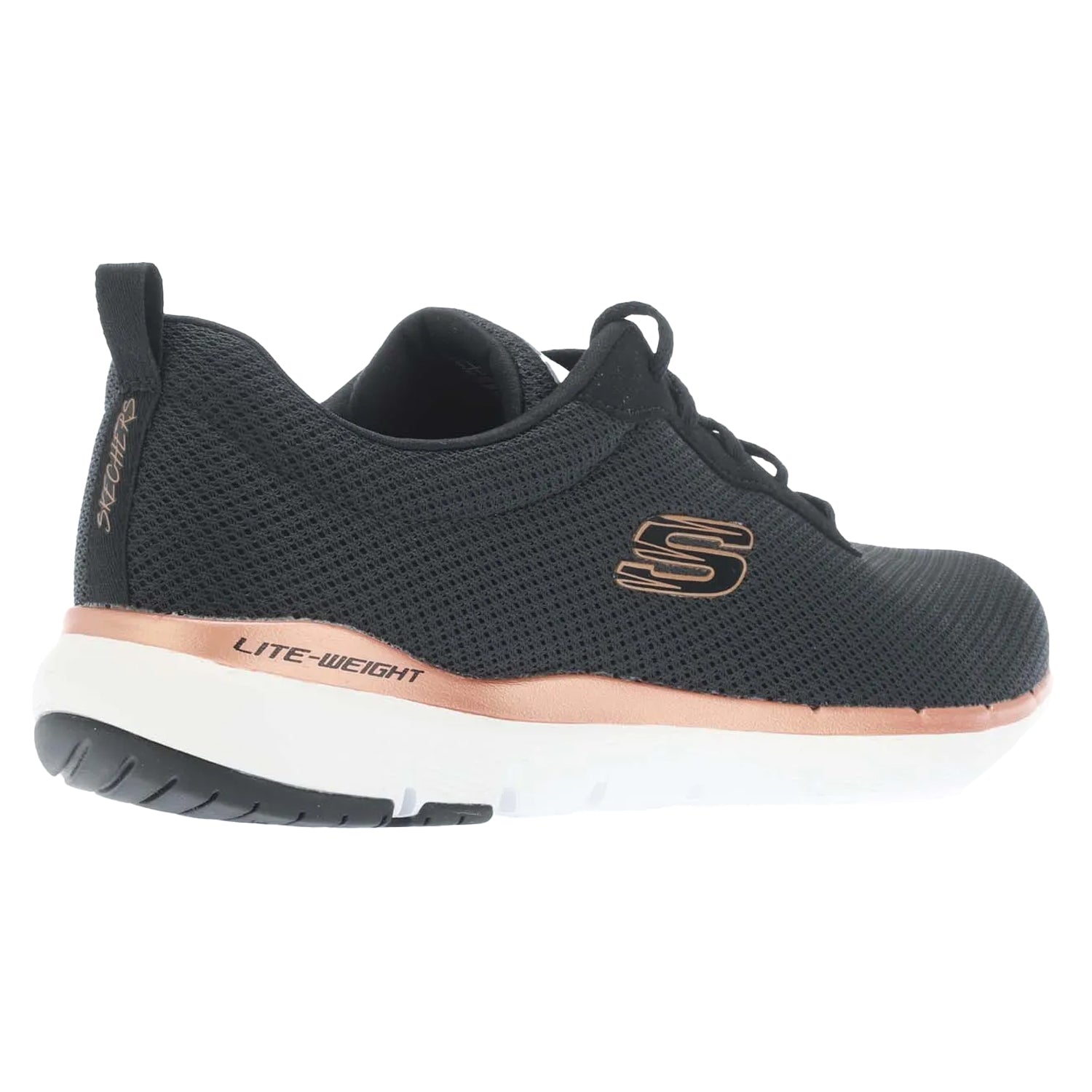 Black - Back - Skechers Womens-Ladies Flex Appeal 3.0 First Insight Trainers