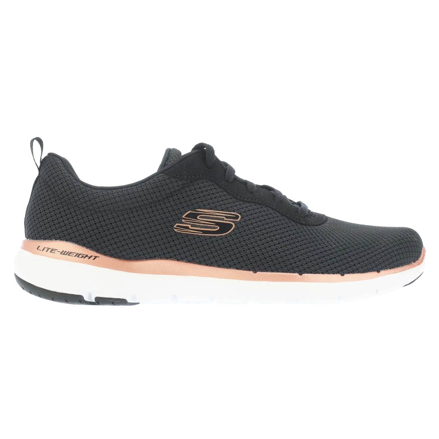 Black - Side - Skechers Womens-Ladies Flex Appeal 3.0 First Insight Trainers
