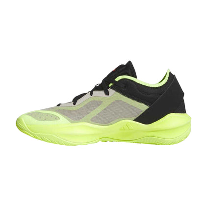 Putty Grey - Side - Adidas Mens Adizero Select Neon Basketball Shoes