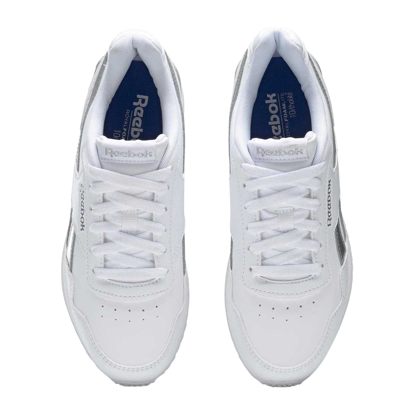 White - Lifestyle - Reebok Womens-Ladies Royal Glide Flat Trainers
