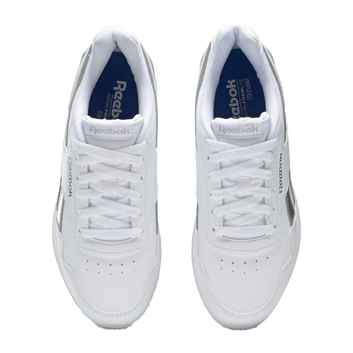 White - Lifestyle - Reebok Womens-Ladies Royal Glide Flat Trainers