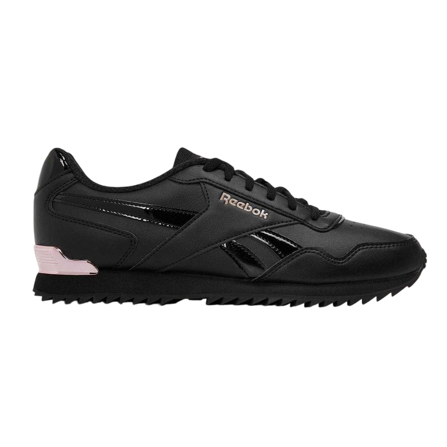 Triple Black - Front - Reebok Womens-Ladies Royal Glide Flat Trainers