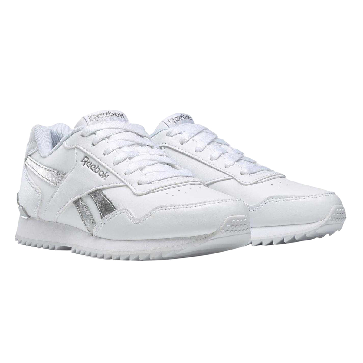 White - Side - Reebok Womens-Ladies Royal Glide Flat Trainers