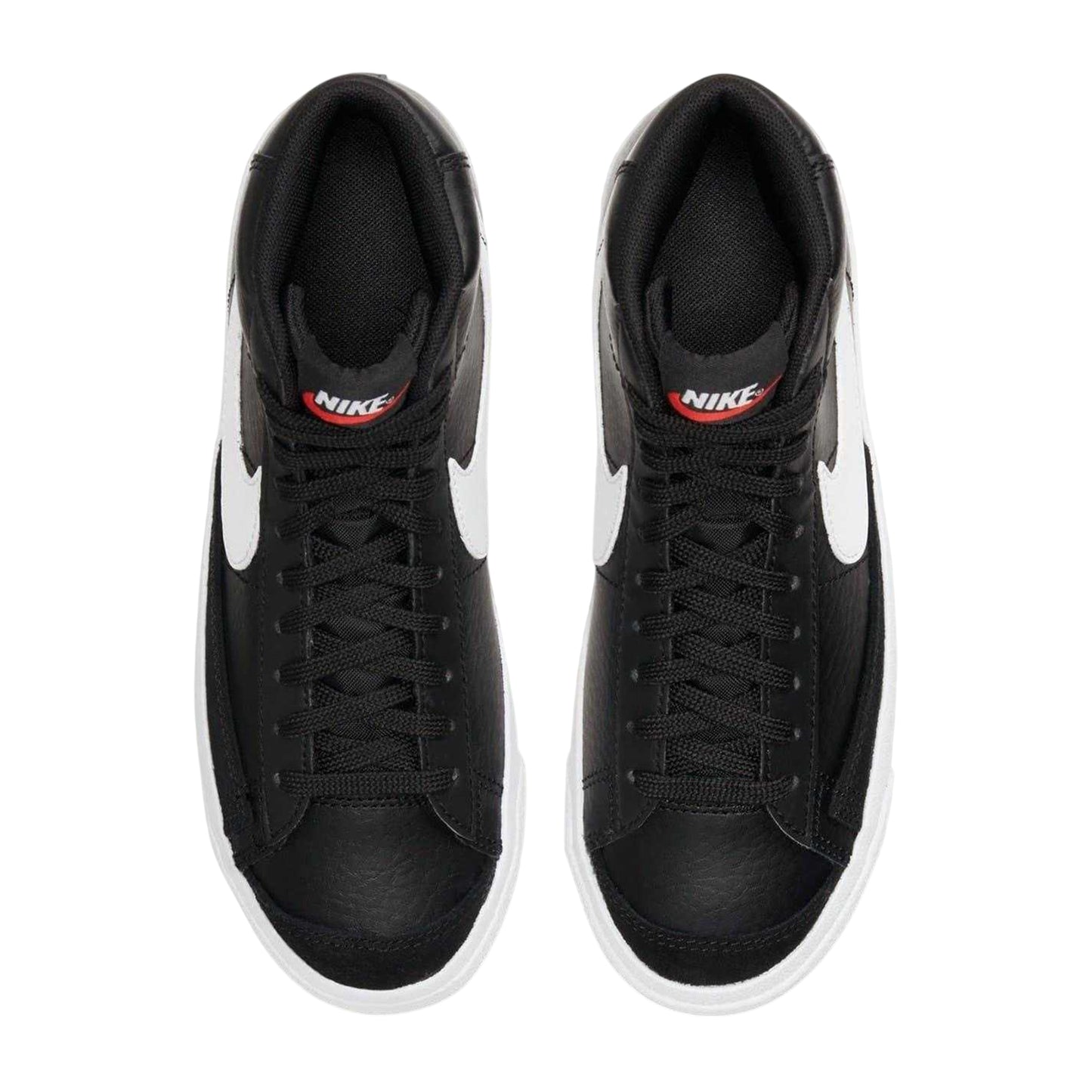 Black-White - Lifestyle - Nike Childrens-Kids Blazer 77 Leather High Top Trainers