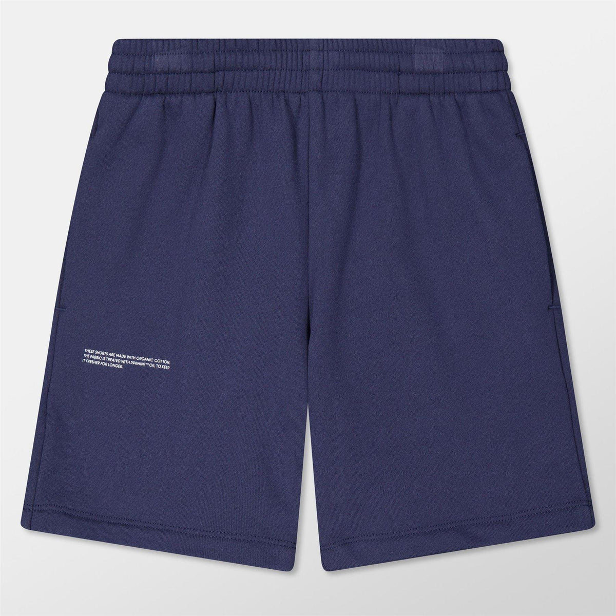 Navy Blue - Front - Pangaia Childrens-Kids 365 Long Length Shorts