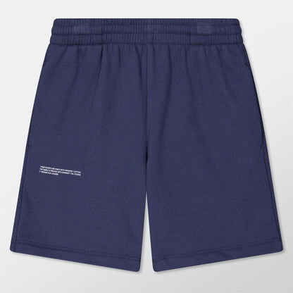 Navy Blue - Front - Pangaia Childrens-Kids 365 Long Length Shorts