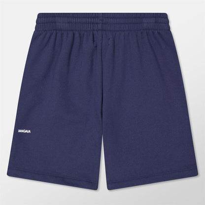 Navy Blue - Back - Pangaia Childrens-Kids 365 Long Length Shorts