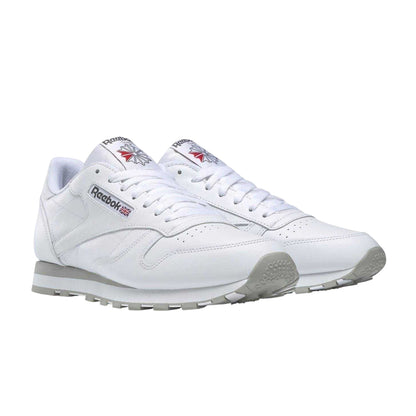 White - Side - Reebok Mens Classic Leather Trainers