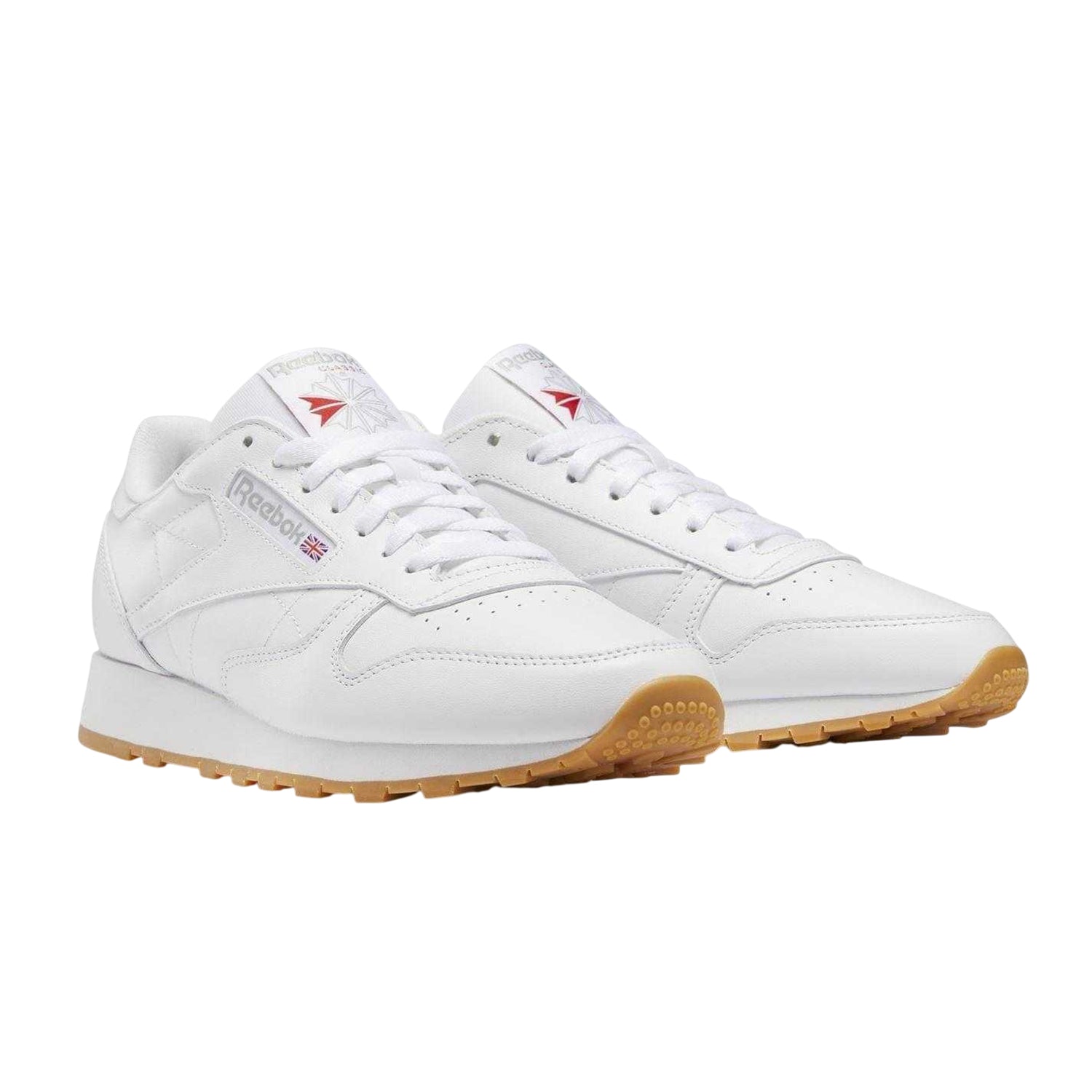 White-Gum - Side - Reebok Mens Classic Leather Trainers