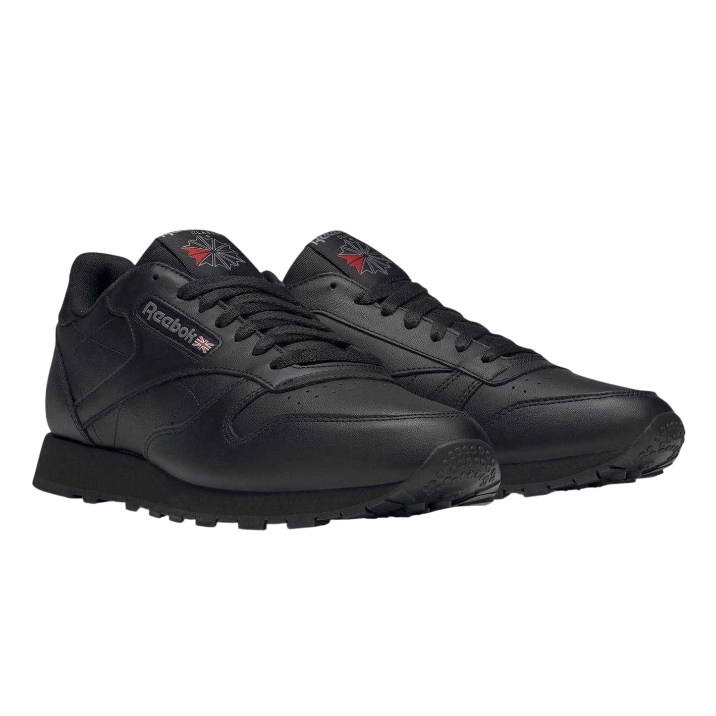 Black - Side - Reebok Mens Classic Leather Trainers