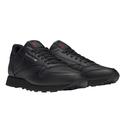 Black - Side - Reebok Mens Classic Leather Trainers